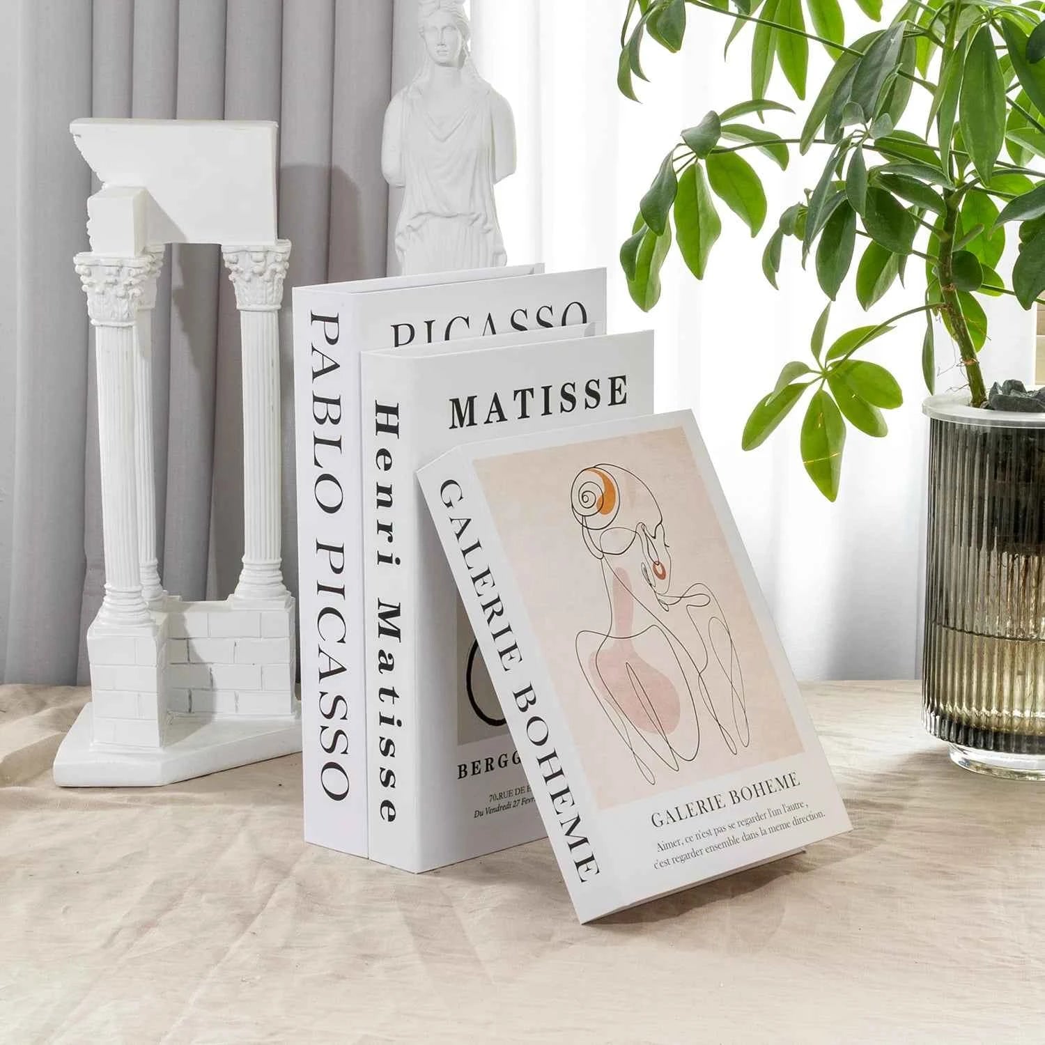 New 3Pcs/Set Multiple Size Fake Books Ornament Decorative Fake Book For Home Bookshelf Decor Living Room Coffee Table Books