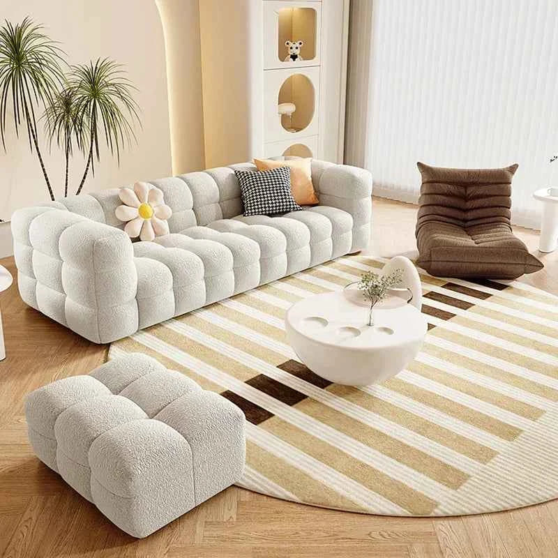 Nordic Luxury Puff Sofa Relaxing Comfortable Modern Designer Sofa Single Elegant Soft Canape Salon De Luxe Home Furniture