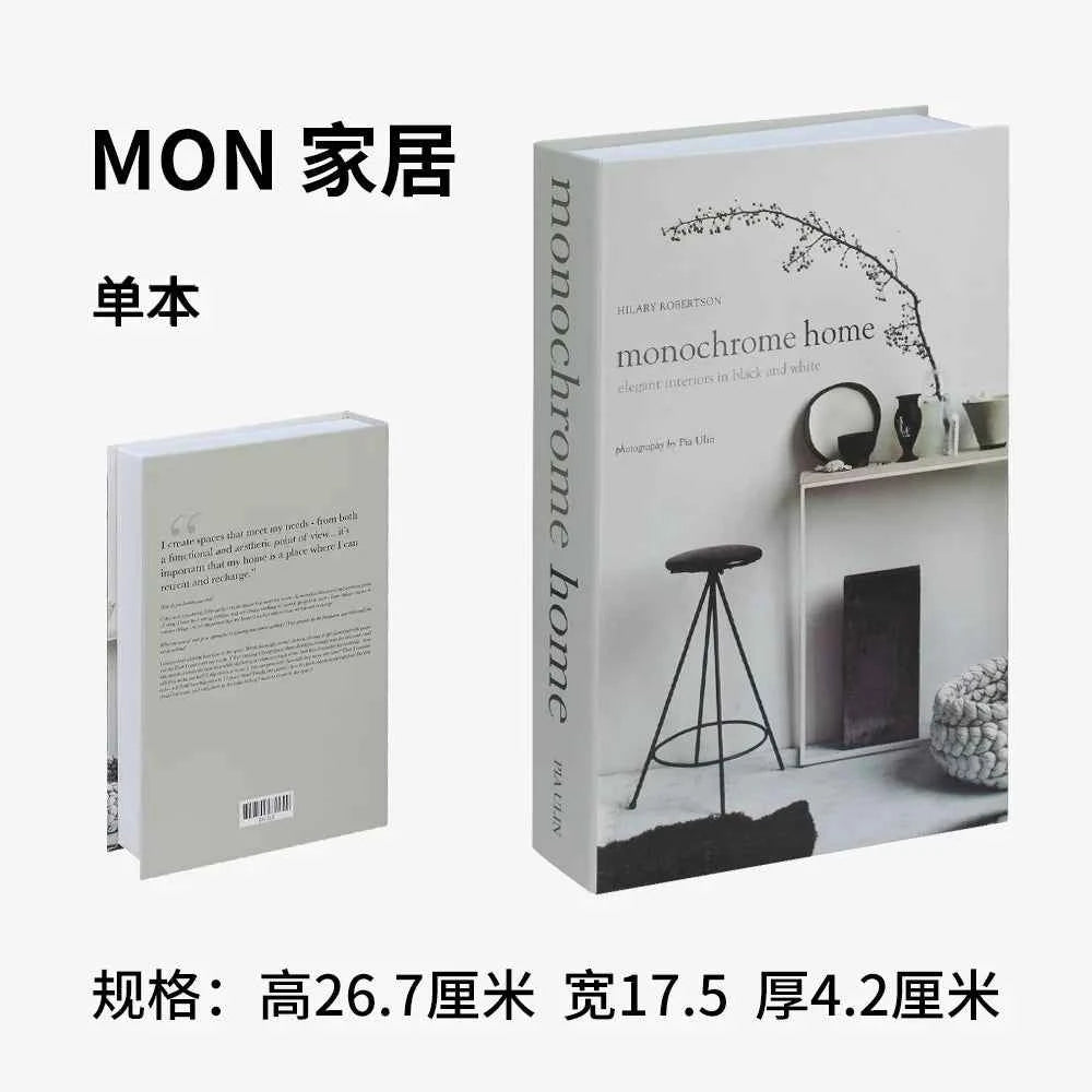 Simple Fake Books Ornament Bedroom Fashion Shooting Props Bookshelf Decor Home Decor Coffee Table Decoration Decorative Book