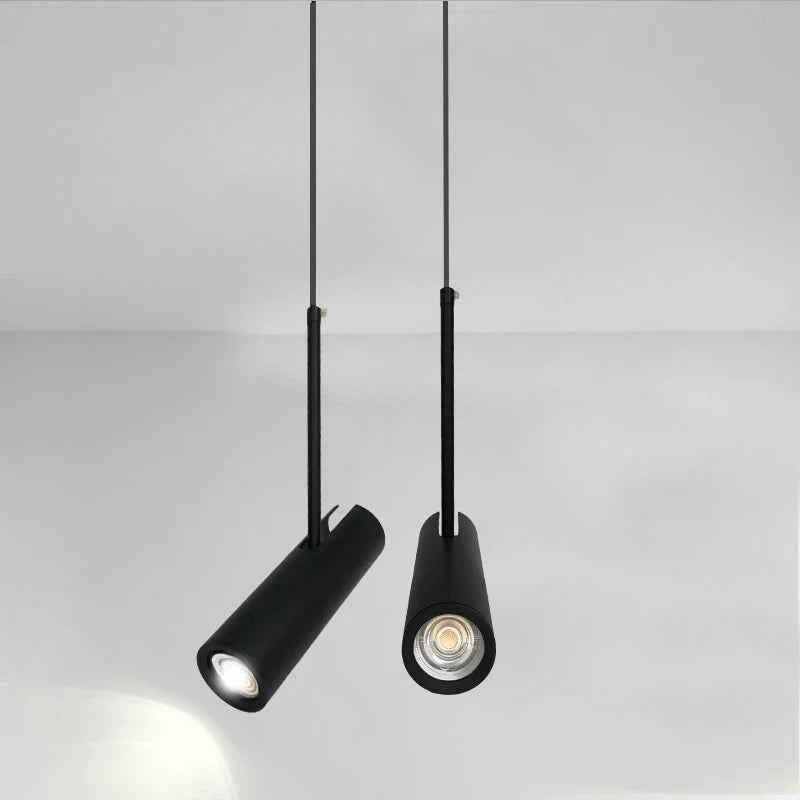 Nordic Modern LED Hanging Lamp Dining Room Decor Restaurant Bar Coffee Bedroom Study Black Pendant Lights Adjustable Lampshade