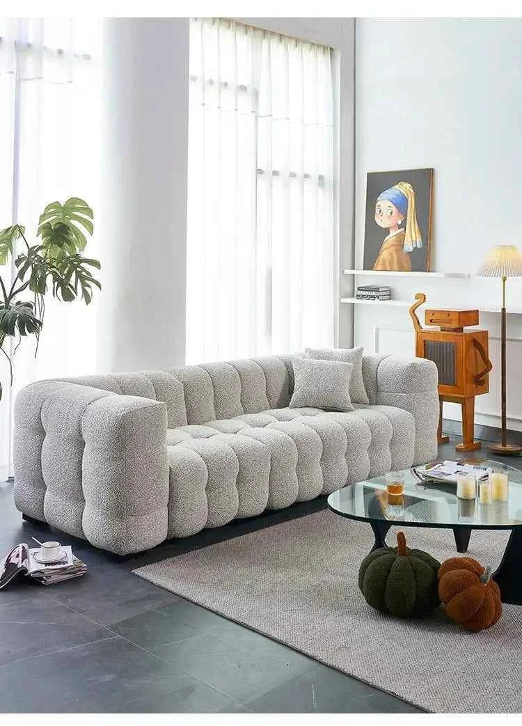 Nordic Luxury Puff Sofa Relaxing Comfortable Modern Designer Sofa Single Elegant Soft Canape Salon De Luxe Home Furniture