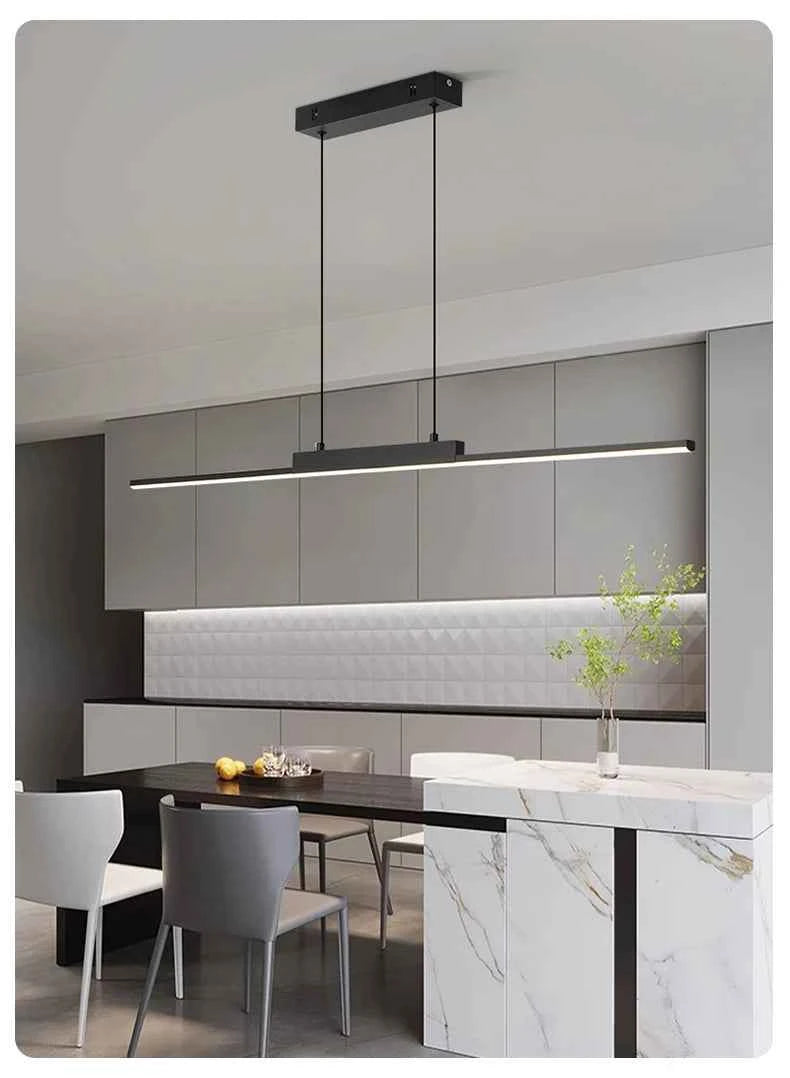 Pendant Lights Modern Simple Dining Room Lights For Kitchen Long Chandelier Living Room Pendant Lamp Home Decoration Lighting