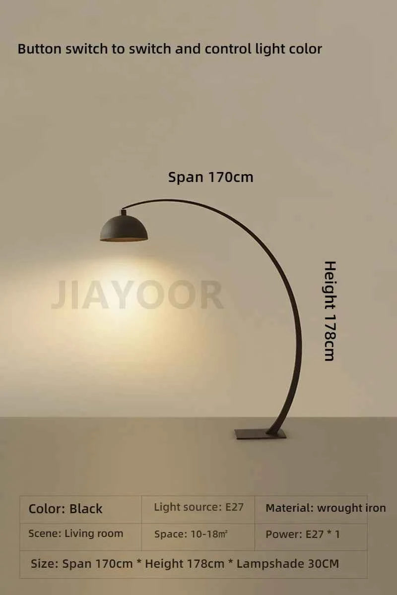 Italian Floor Lamp Modern Living Room Sofa Side Standing Lights Creative Fishing Light LED Home Decoration Bedroom Bedside Light