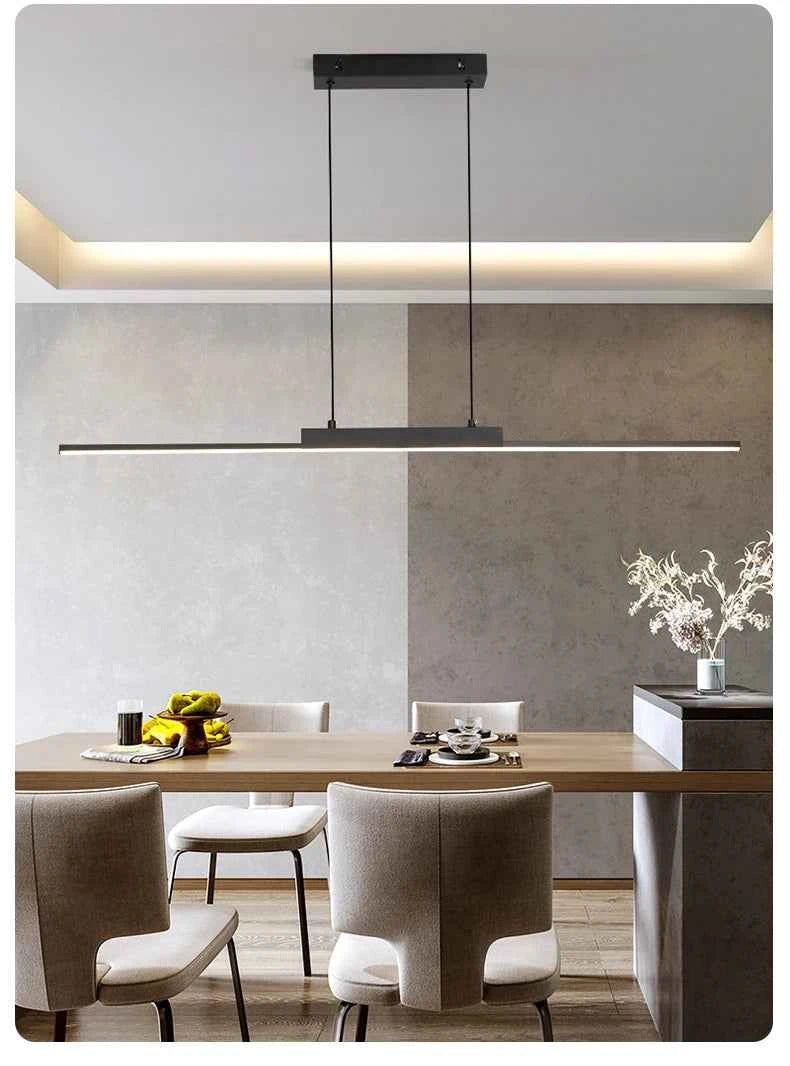 Pendant Lights Modern Simple Dining Room Lights For Kitchen Long Chandelier Living Room Pendant Lamp Home Decoration Lighting