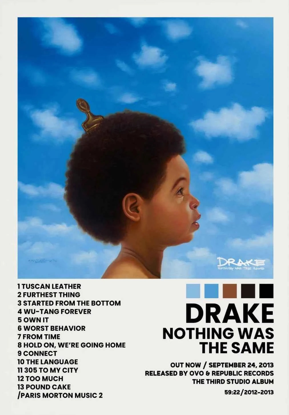 Hip Hop Rap Star Drake Eminem Music Album Covers Poster Print Canvas Painting Wall Art Picture Bedroom Living Room Home Decor