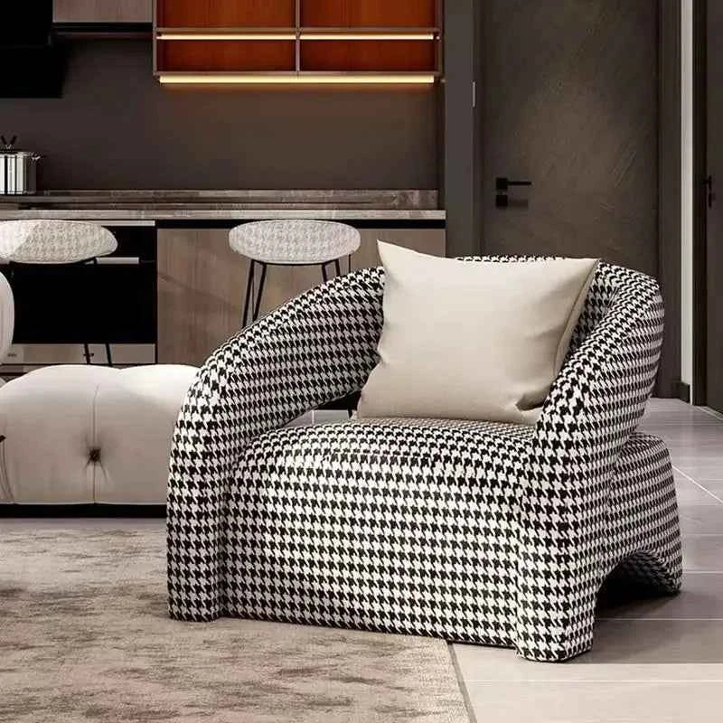 Minimalist Sofa Chair for Leisure - Curved Balcony Chair for Lazy Living Room