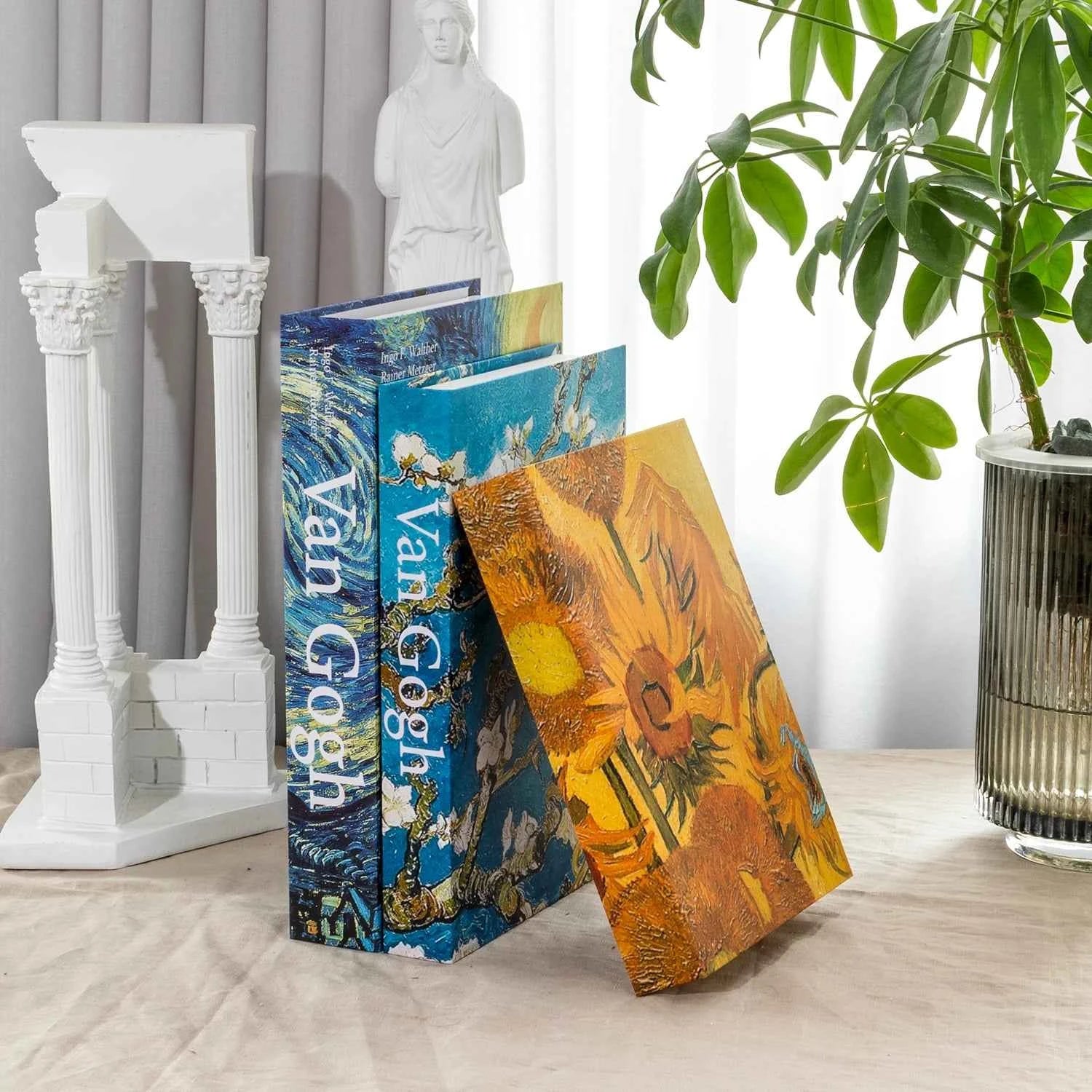 New 3Pcs/Set Multiple Size Fake Books Ornament Decorative Fake Book For Home Bookshelf Decor Living Room Coffee Table Books