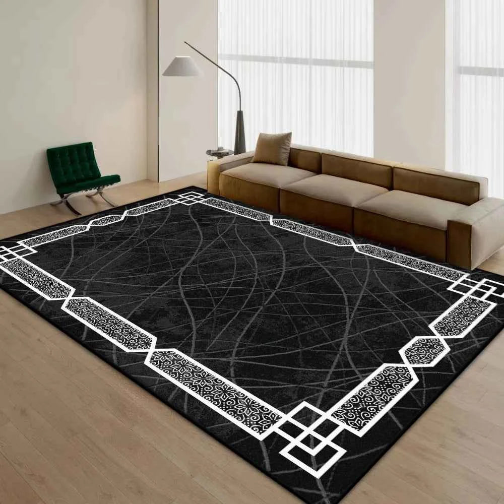 Modern Simple Household Mat Soft Luxury Carpets for Living Room Non-slip Bedroom Luxury Decoration Tapetes Area Rug Home Decor