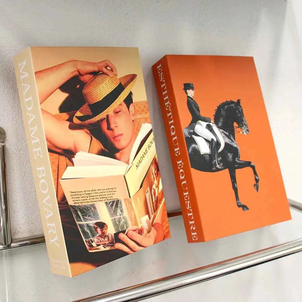 Living Room Decoration Fake Book Home Hotel Decorative Books Bookcase Prop Books Shelf Ornaments Coffee Table Books Box