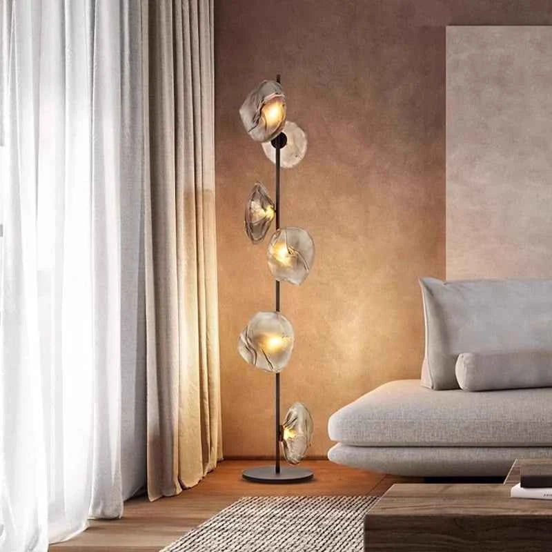 Modern LED Floor Lamp for Living Room Bedroom, Dimmable Standing Lamp with Remote Control, 3 Color Temperatures.