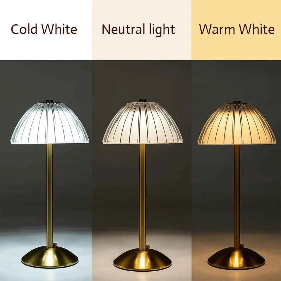 LED Table Lamp Touch Lamp Reading Light Rechargeable Light Wireless Retro Night Lamp Nordic For Study Bedroom Desk Lamp Bar Home