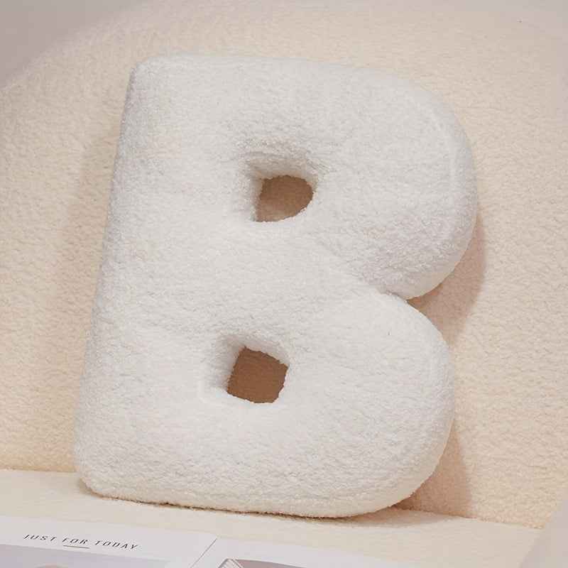 White Creative DIY Letter Throw Pillow Combine the Letters You want Freely Soft Throw Pillows Sofa Cushion Good Home Decoration Items Dress up as You Want A Creative and Wonderful Item for A Festival or Birthday Halloween And