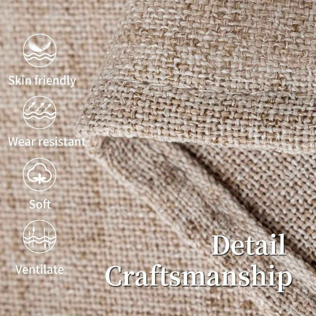 2pcs Japanese-style imitation linen curtains, simple European style curtains, American pastoral curtains for bedroom and living room, light-blocking curtains for tea room, study and kitchen, short linen curtains, multi-functi