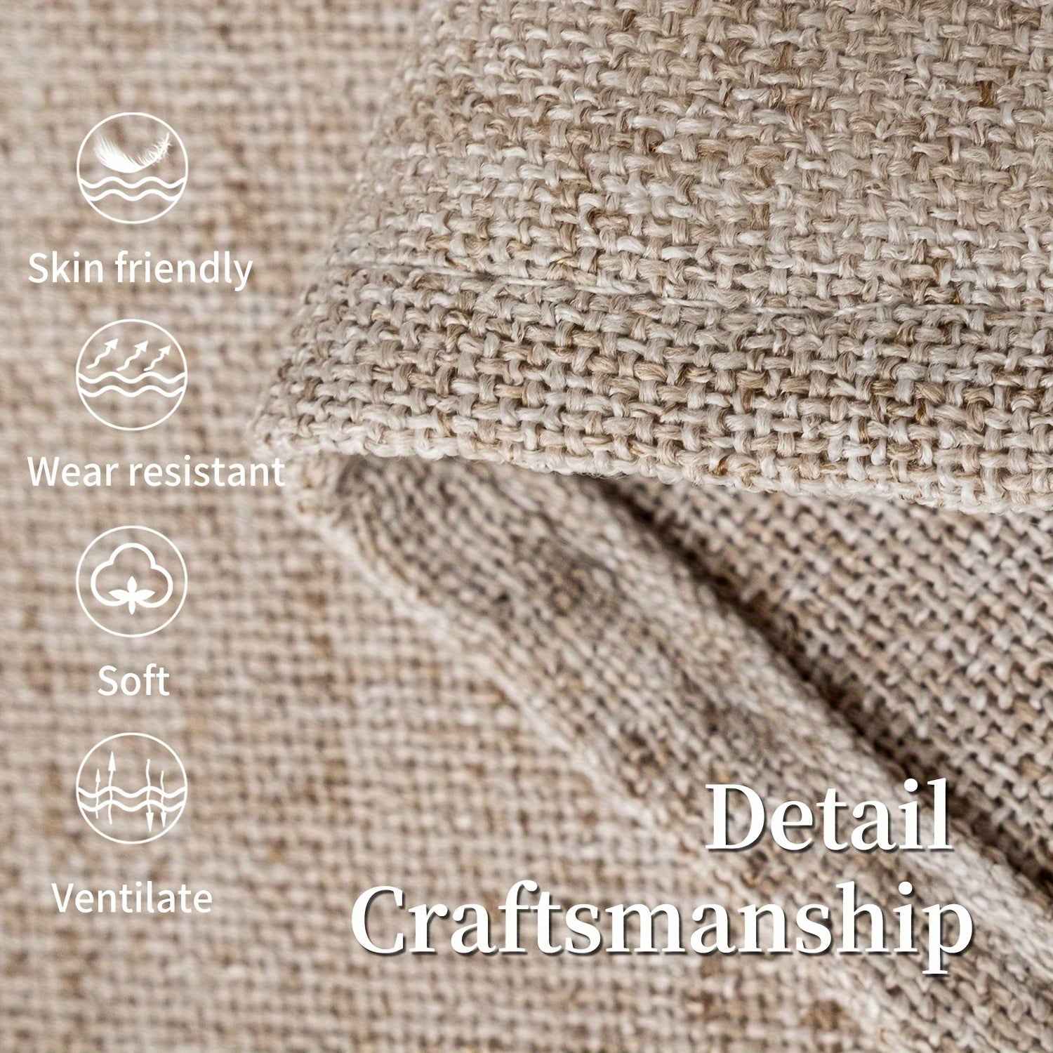 2pcs Japanese-style imitation linen curtains, simple European style curtains, American pastoral curtains for bedroom and living room, light-blocking curtains for tea room, study and kitchen, short linen curtains, multi-functi