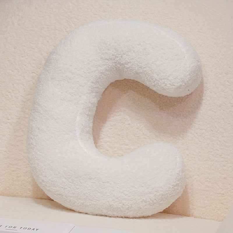 White Creative DIY Letter Throw Pillow Combine the Letters You want Freely Soft Throw Pillows Sofa Cushion Good Home Decoration Items Dress up as You Want A Creative and Wonderful Item for A Festival or Birthday Halloween And