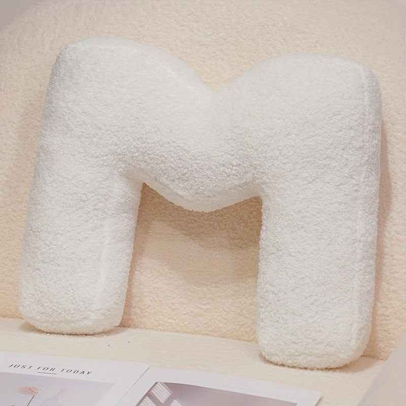 White Creative DIY Letter Throw Pillow Combine the Letters You want Freely Soft Throw Pillows Sofa Cushion Good Home Decoration Items Dress up as You Want A Creative and Wonderful Item for A Festival or Birthday Halloween And