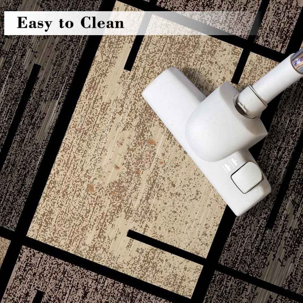 Luxurious Velvet Area - Premium Machine Washable, Fade-Resistant Polyester for Living Room, Bedroom, Office & Outdoor Decor - Rectangular, Lightweight, and Easy to Clean - 850g/sqm, & Geometric Pattern, Bedroom | Geometric Pa