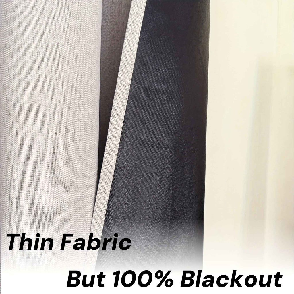 4pcs 100% Blackout Curtain Set with Grommet Top, Sun Protection, Privacy, Insulation, and Noise Reduction – Suitable for Bedrooms, Living Rooms, Dining Areas, and Various Home Decorations