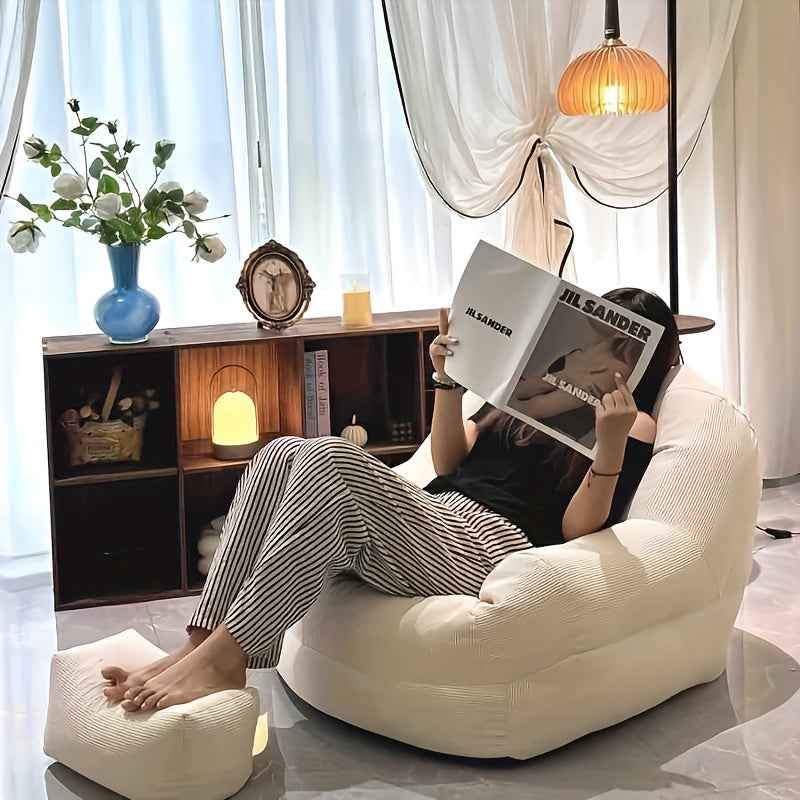 Lazy tatami sofas and footstools, single chairs - perfect for bedroom, balcony, small space, living room or office rest, comfortable and soft, with a full-body enveloping feeling, Sofa For Living Room, Small Space Furniture,