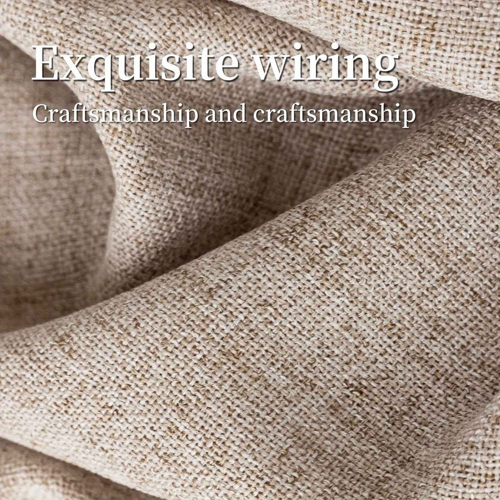 2pcs Japanese-style imitation linen curtains, simple European style curtains, American pastoral curtains for bedroom and living room, light-blocking curtains for tea room, study and kitchen, short linen curtains, multi-functi