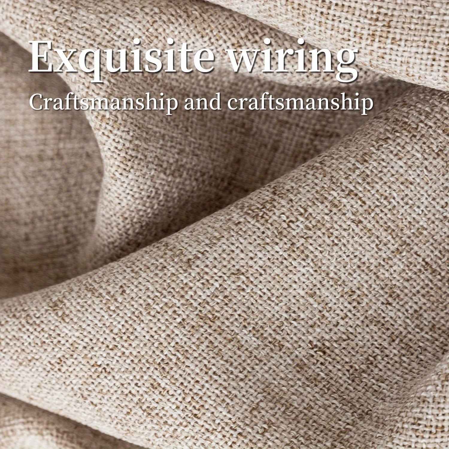 2pcs Japanese-style imitation linen curtains, simple European style curtains, American pastoral curtains for bedroom and living room, light-blocking curtains for tea room, study and kitchen, short linen curtains, multi-functi