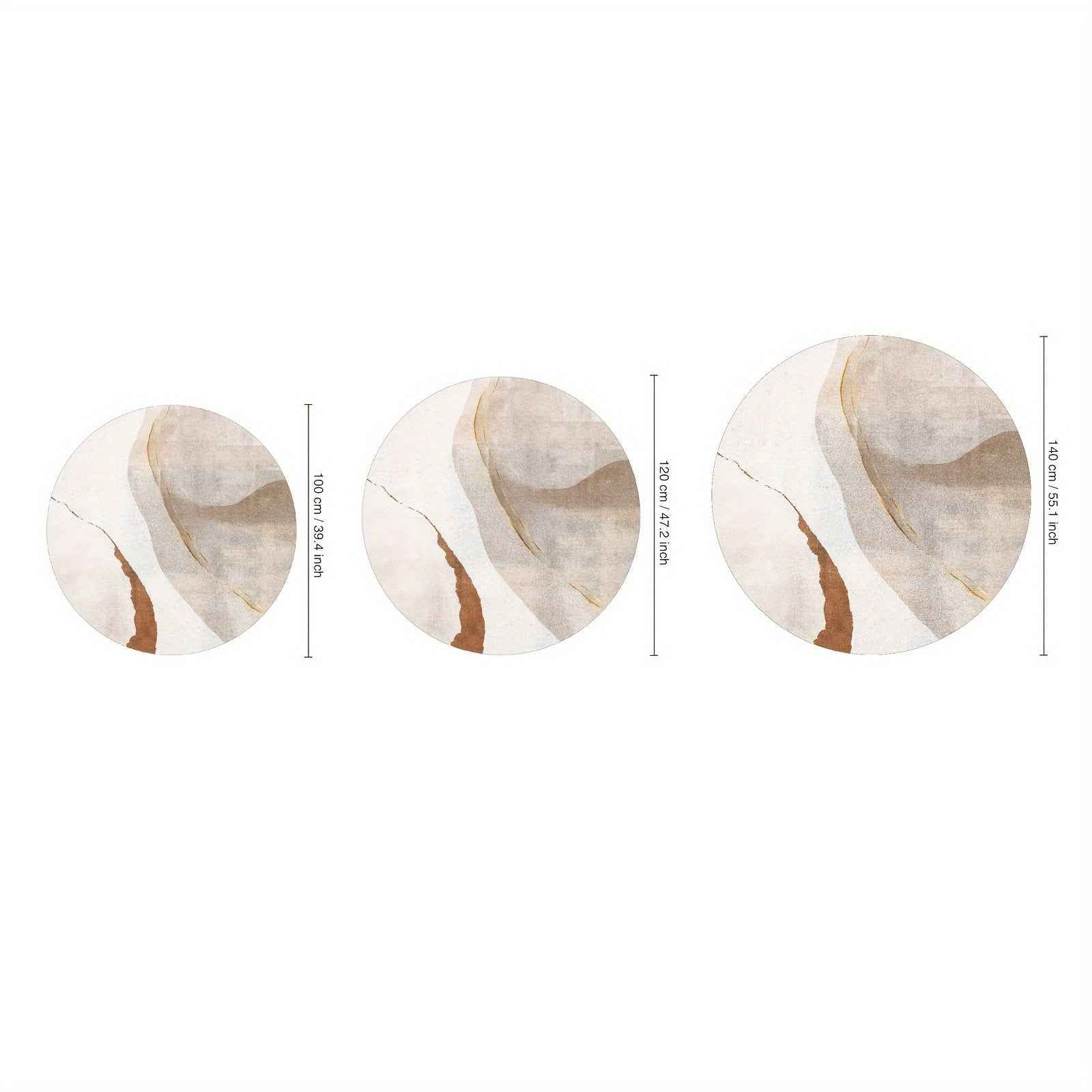 Modern Minimalist Line Art Area Mat, Machine Washable Faux Imitation Cashmere Mat, Non-Slip Polyester Textile Mat for Living Room, Bedroom, Dining - Indoor Use, Bedroom Floor Mat | Contemporary Style | Nonslip Backing, Rugs f