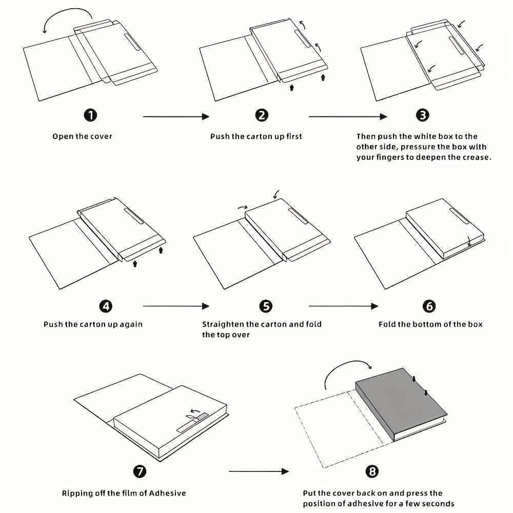 6-Pack Glam Style Faux Books Decor, Minimalist Paper Book Props for Coffee Table, Bedroom, Living Room, Office - Perfect for Christmas, Halloween, Easter, Hanukkah, Thanksgiving Decorations