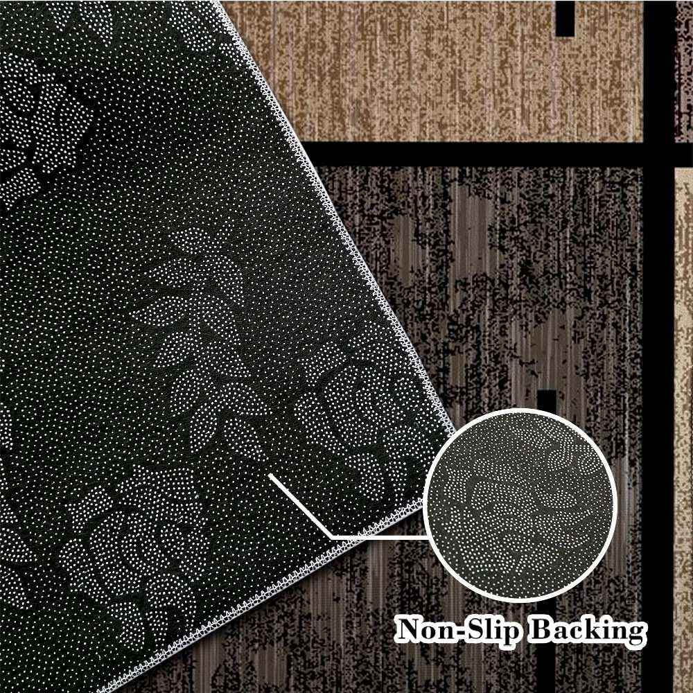 Luxurious Velvet Area - Premium Machine Washable, Fade-Resistant Polyester for Living Room, Bedroom, Office & Outdoor Decor - Rectangular, Lightweight, and Easy to Clean - 850g/sqm, & Geometric Pattern, Bedroom | Geometric Pa