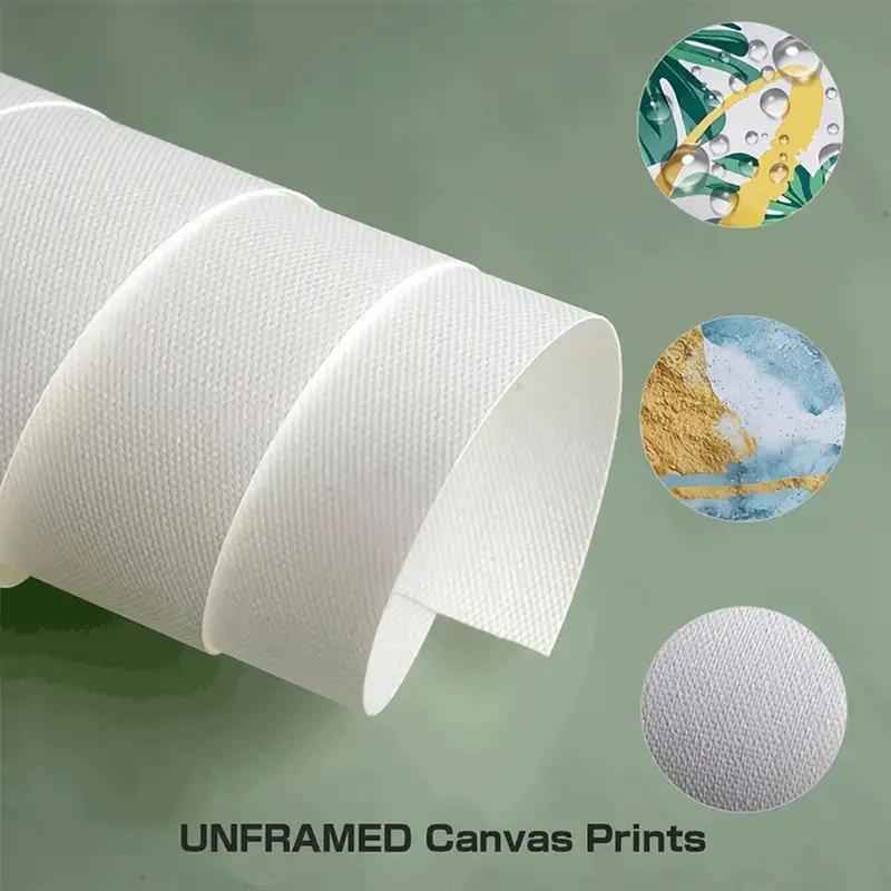 2D Flat, 3pcs Set Painting, Framed Canvas Posters for Home & Office Decor, Sage Green Wall Art, Bauhaus Poster, Modern Wall Art, Leaf Print, Minimalist Style, Abstract Art Décor, Line Art, Café, Living Room and Dorm Wall De