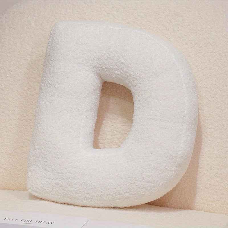 White Creative DIY Letter Throw Pillow Combine the Letters You want Freely Soft Throw Pillows Sofa Cushion Good Home Decoration Items Dress up as You Want A Creative and Wonderful Item for A Festival or Birthday Halloween And