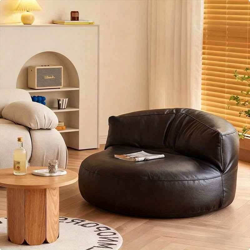 2025 Unique Bean Bag Cover Pouf with Ottoman Beanbag Chair Lazy Armchair Couch, Soft and Comfortable, Bean Bag Chairs for Adults, Easy to Clean for Floor Seating, Lounge Relaxing, Video Games, Movie Night