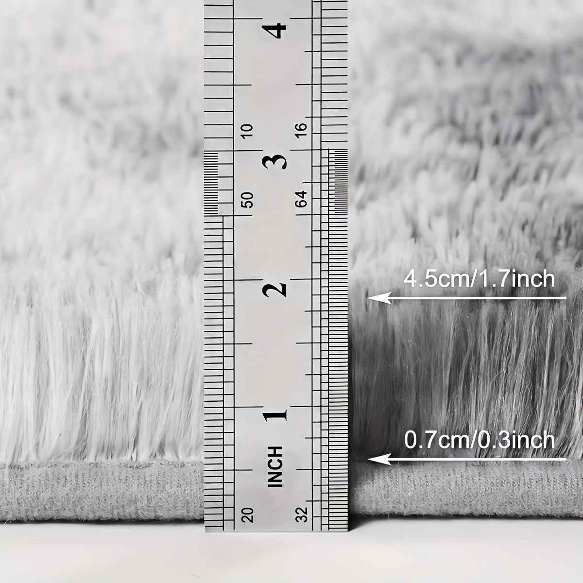 Extra Large Plush Mat - Ultra Soft Extra Thick Pile Black Modern Mat, Oversized Luxury Floor Mat for Living Room & Bedroom, Large Area Mat with Plush Texture, Durable Fiber, Black & Brown Beige Tones, Hand Washable, Jumbo Siz