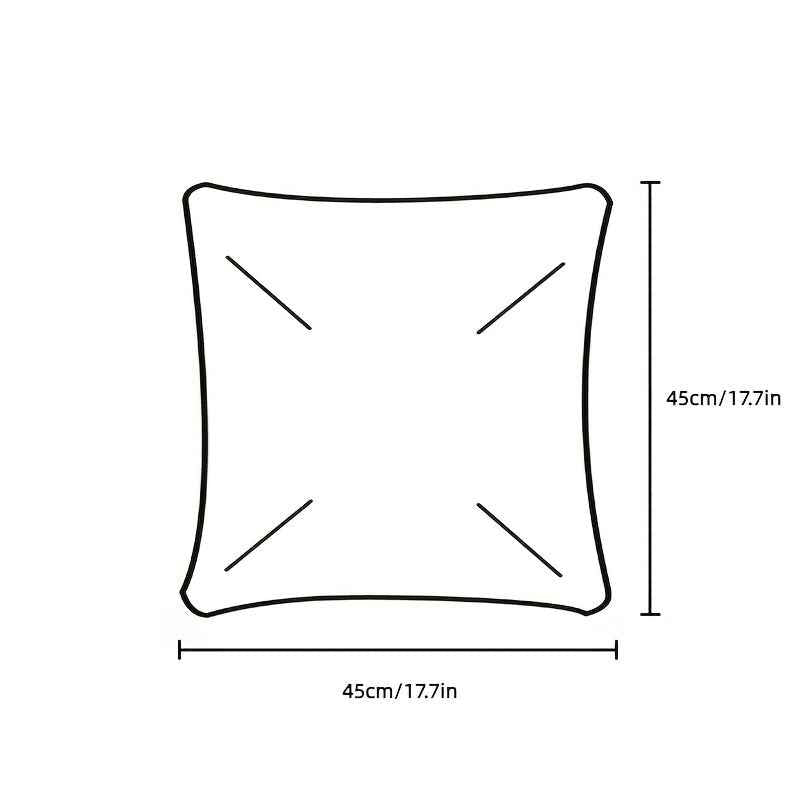 1pc Bohemian Moroccan Minimalist Modern Geometric Faux Fur Throw Pillow Cover - Soft & Fluffy Decorative Pillow for Living Room Sofa, Hand Wash Only, Hypoallergenic Polyester, Zip Closure, Living Room Decor|Geometric Pattern|