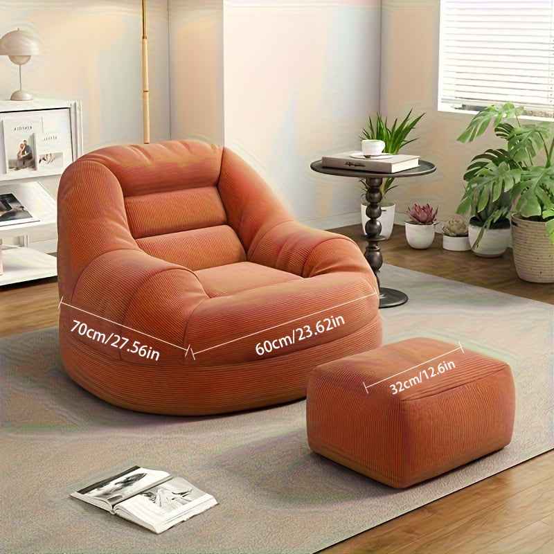 Lazy tatami sofas and footstools, single chairs - perfect for bedroom, balcony, small space, living room or office rest, comfortable and soft, with a full-body enveloping feeling, Sofa For Living Room, Small Space Furniture,