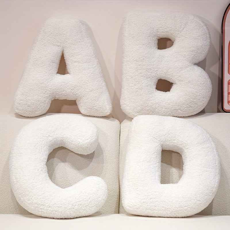 White Creative DIY Letter Throw Pillow Combine the Letters You want Freely Soft Throw Pillows Sofa Cushion Good Home Decoration Items Dress up as You Want A Creative and Wonderful Item for A Festival or Birthday Halloween And