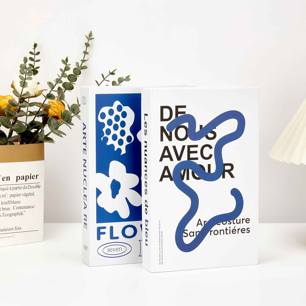 3pcs Bookshelf Decor Set, Office Decorative Fake Books, Stackable Paperback Faux Books, Photo Background Wall Props