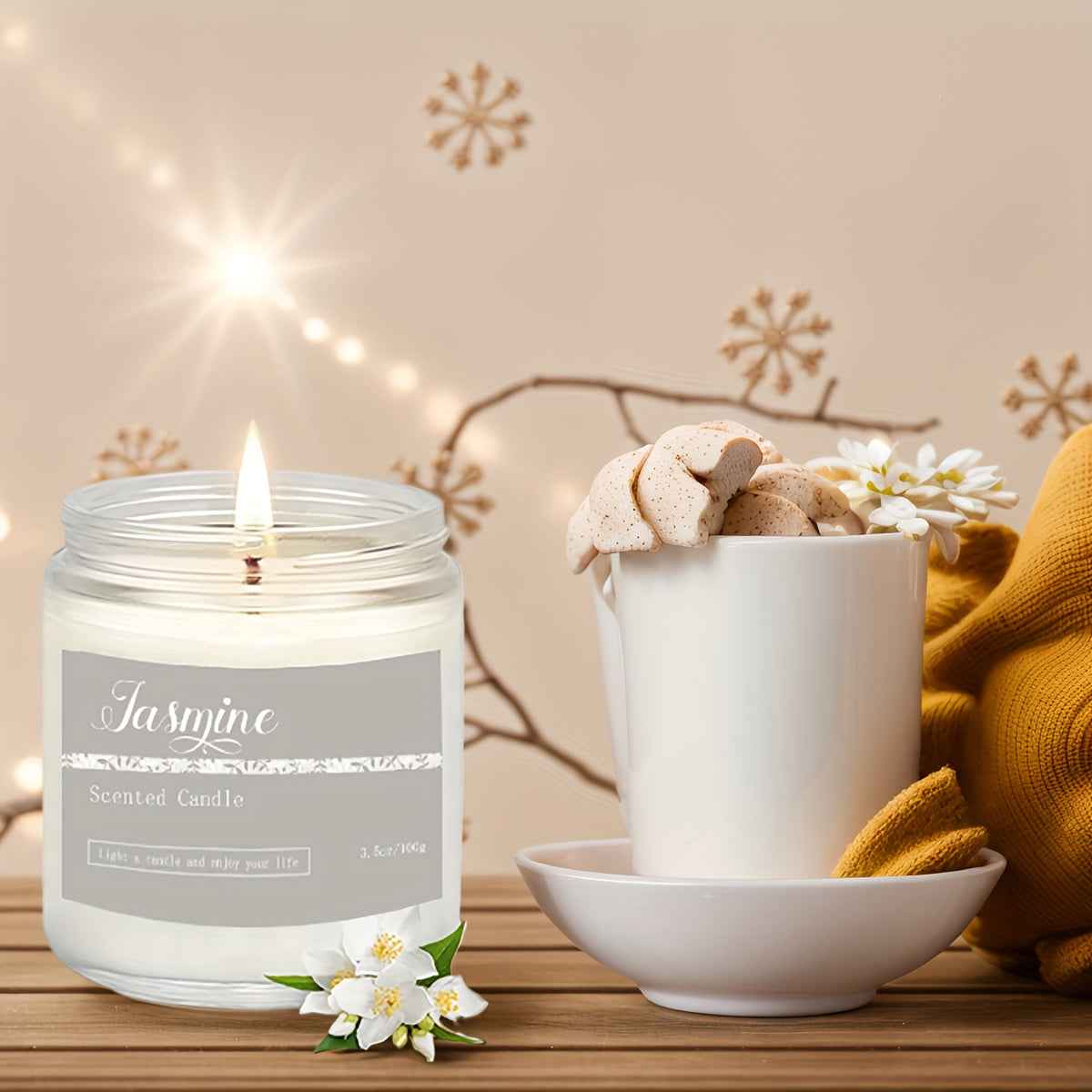 1pc/6pcs Home Fragrance Candle Gift Set, Lavender Candle, 37.8oz 300-Hour Long-Lasting Candle, Birthday, Valentine'S Day, Christmas, Anniversary Present