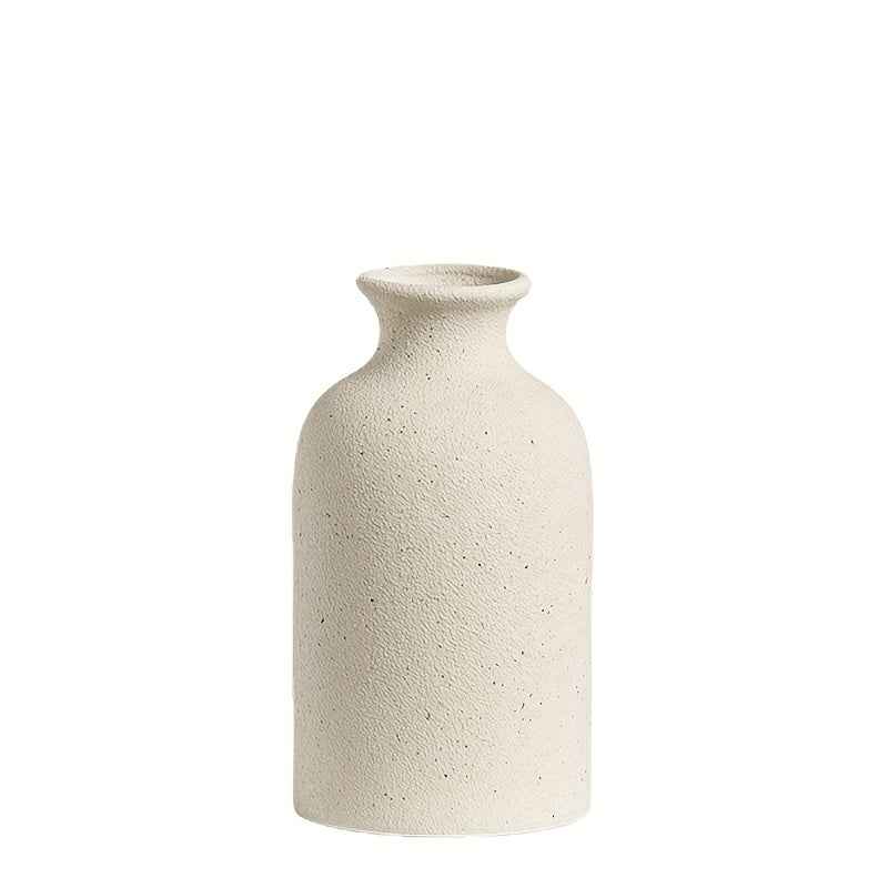 1pc Simple Ceramic Vase - Perfect For Farmhouse Decoration, Living Room, Shelves, Tables, Bookshelves, Fireplace Mantels, And Entrances