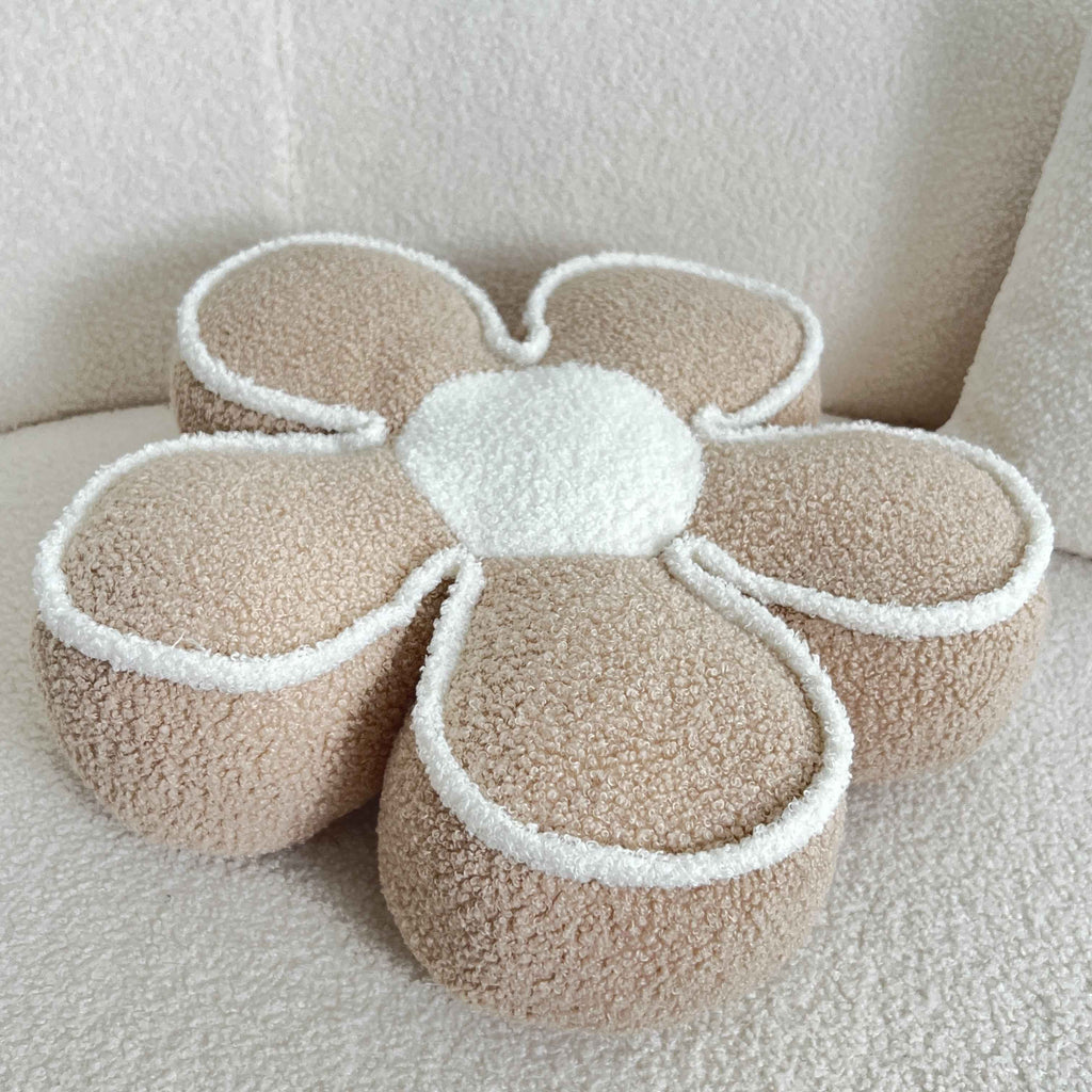 Chic Geometric Flower Throw Pillow - Soft, Washable Polyester Cushion for Bed & Sofa Decor